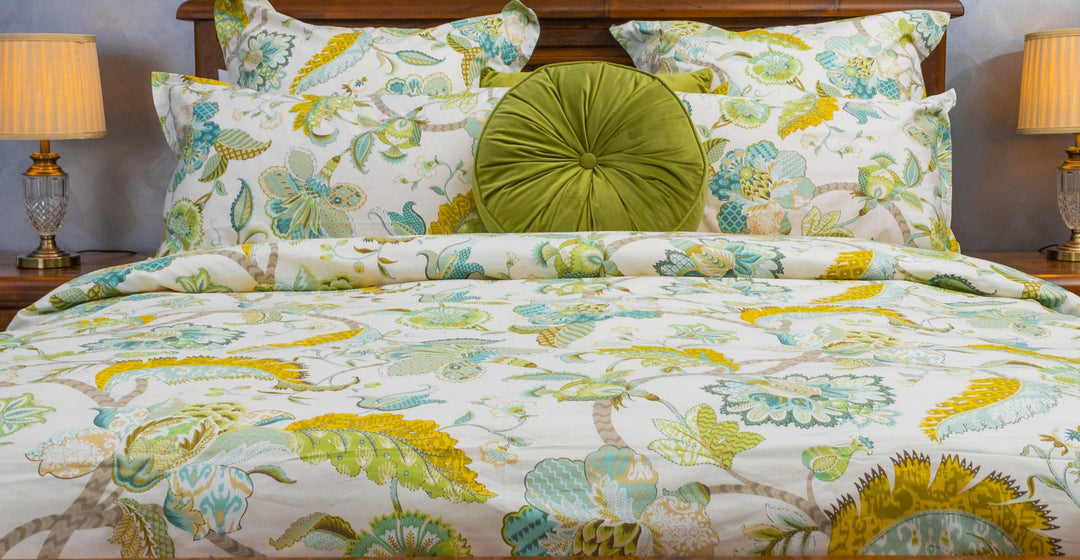 Green Quilt Cover Set